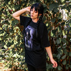 Image produit Mercredi - T-shirt oversize avec poster teaser noir