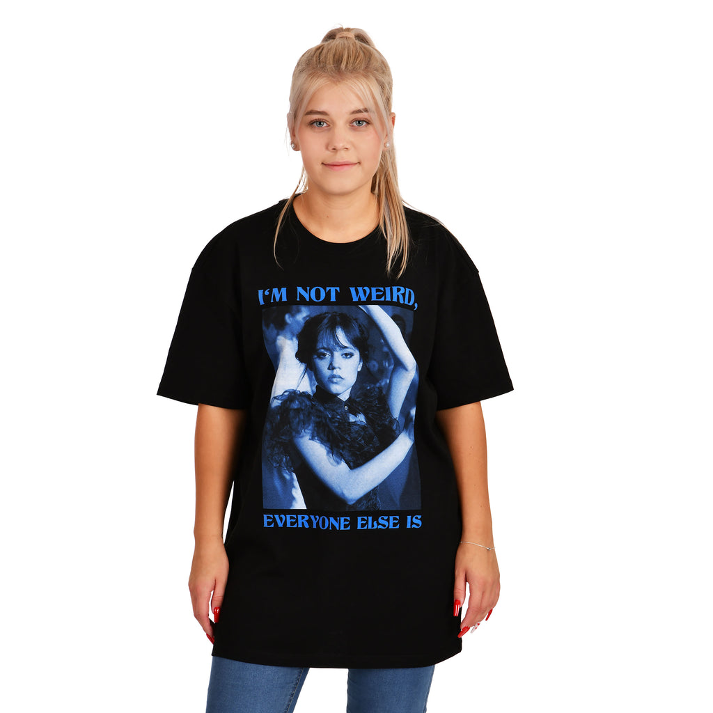 Image produit Wednesday - T-shirt oversize Dance noir