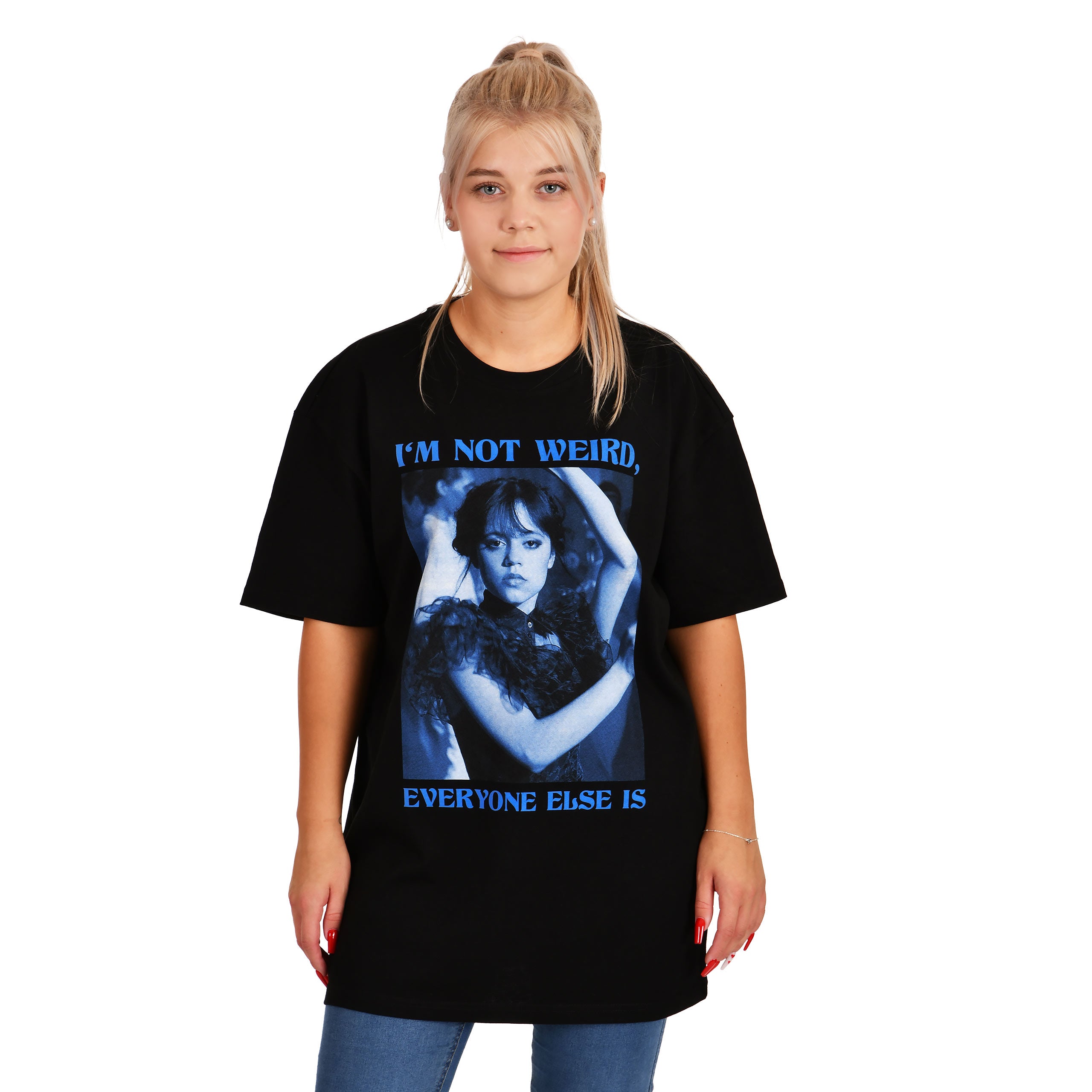 Image produit Wednesday - T-shirt oversize Dance noir