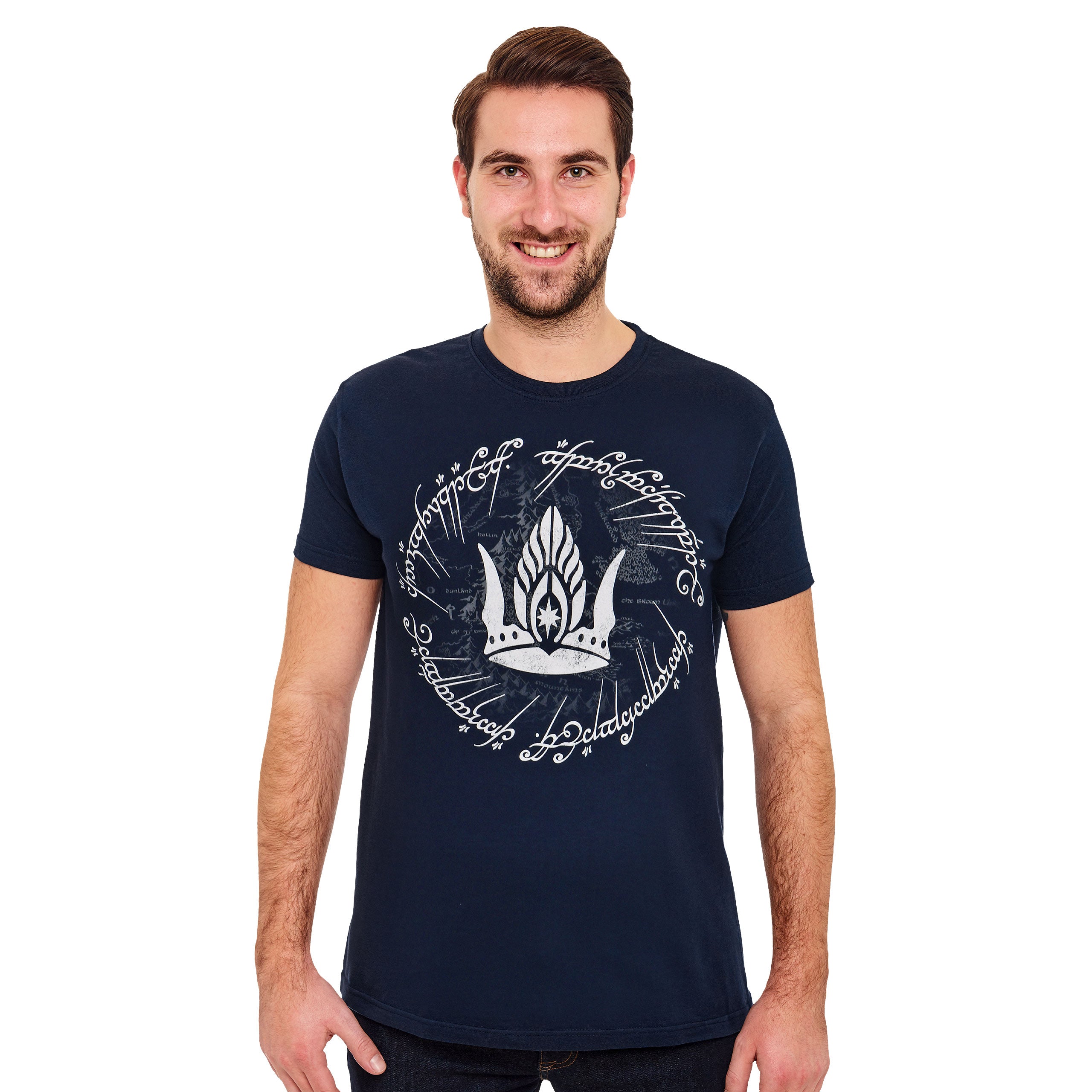 Image produit Le Seigneur des Anneaux - T-shirt bleu Couronne de Gondor