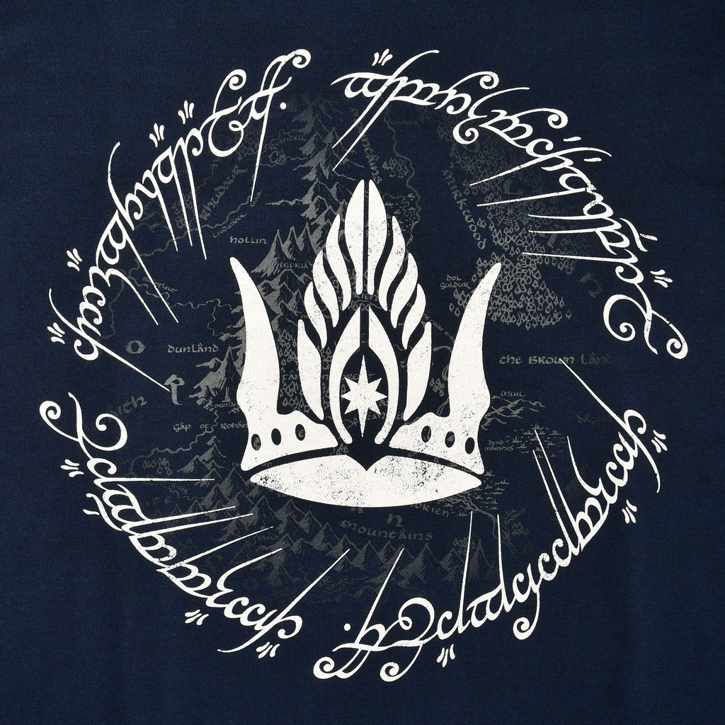 Image produit Le Seigneur des Anneaux - T-shirt bleu Couronne de Gondor
