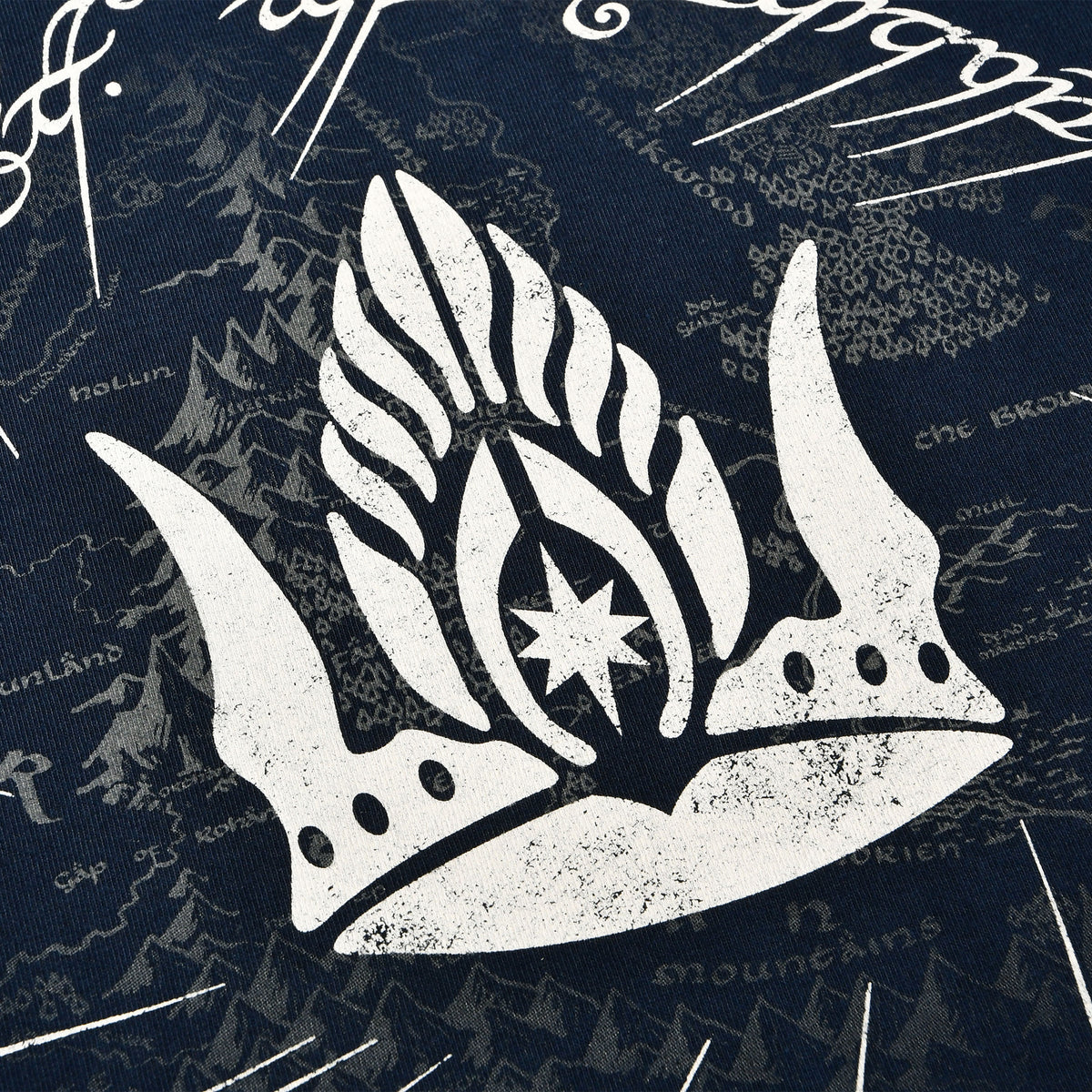 Image produit Le Seigneur des Anneaux - T-shirt bleu Couronne de Gondor