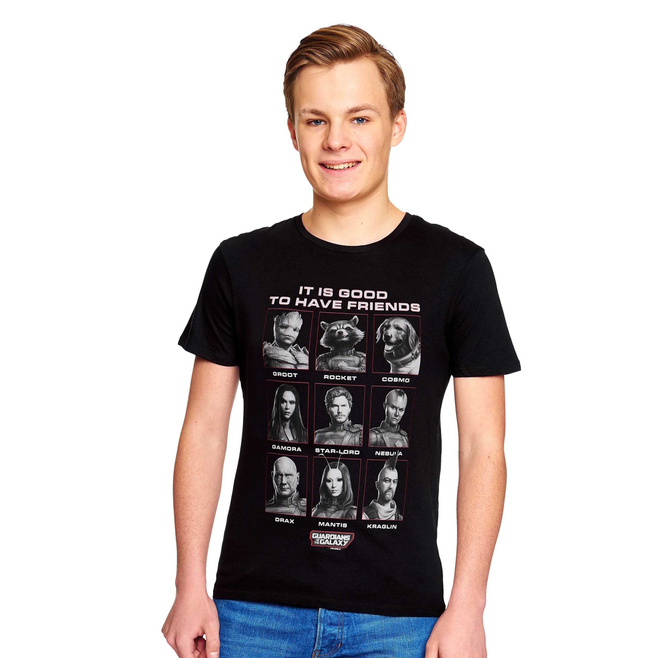 Image produit Guardians of the Galaxy - T-shirt Good Friends noir