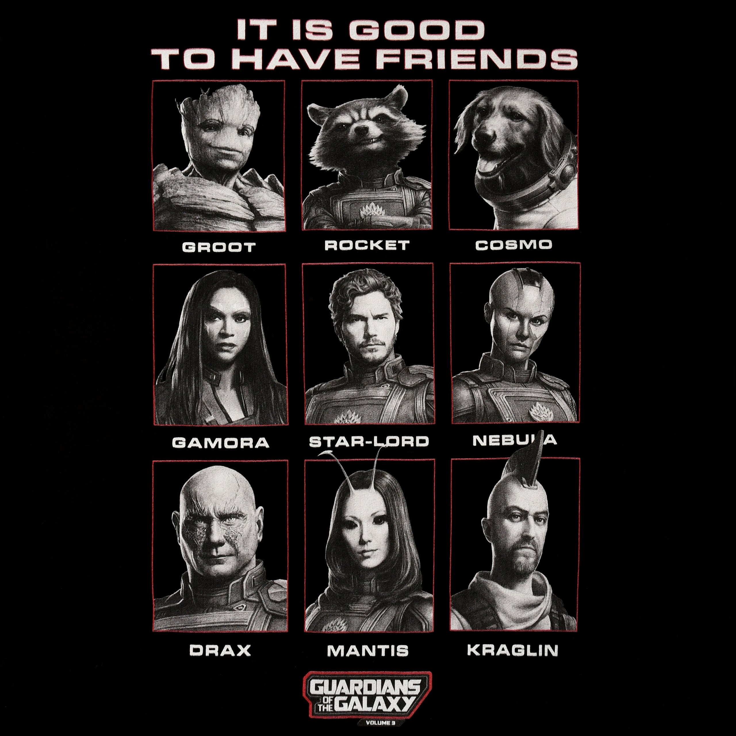 Image produit Guardians of the Galaxy - T-shirt Good Friends noir