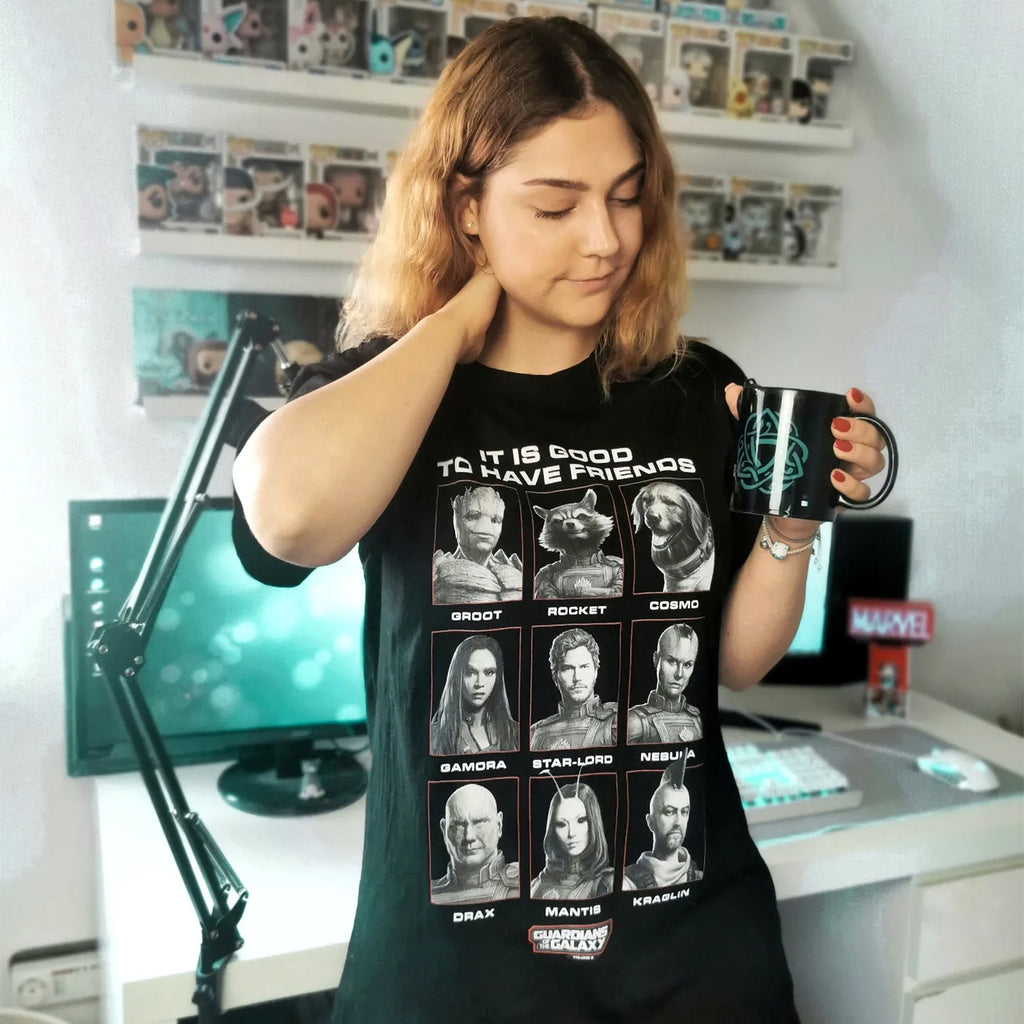 Image produit Guardians of the Galaxy - T-shirt Good Friends noir