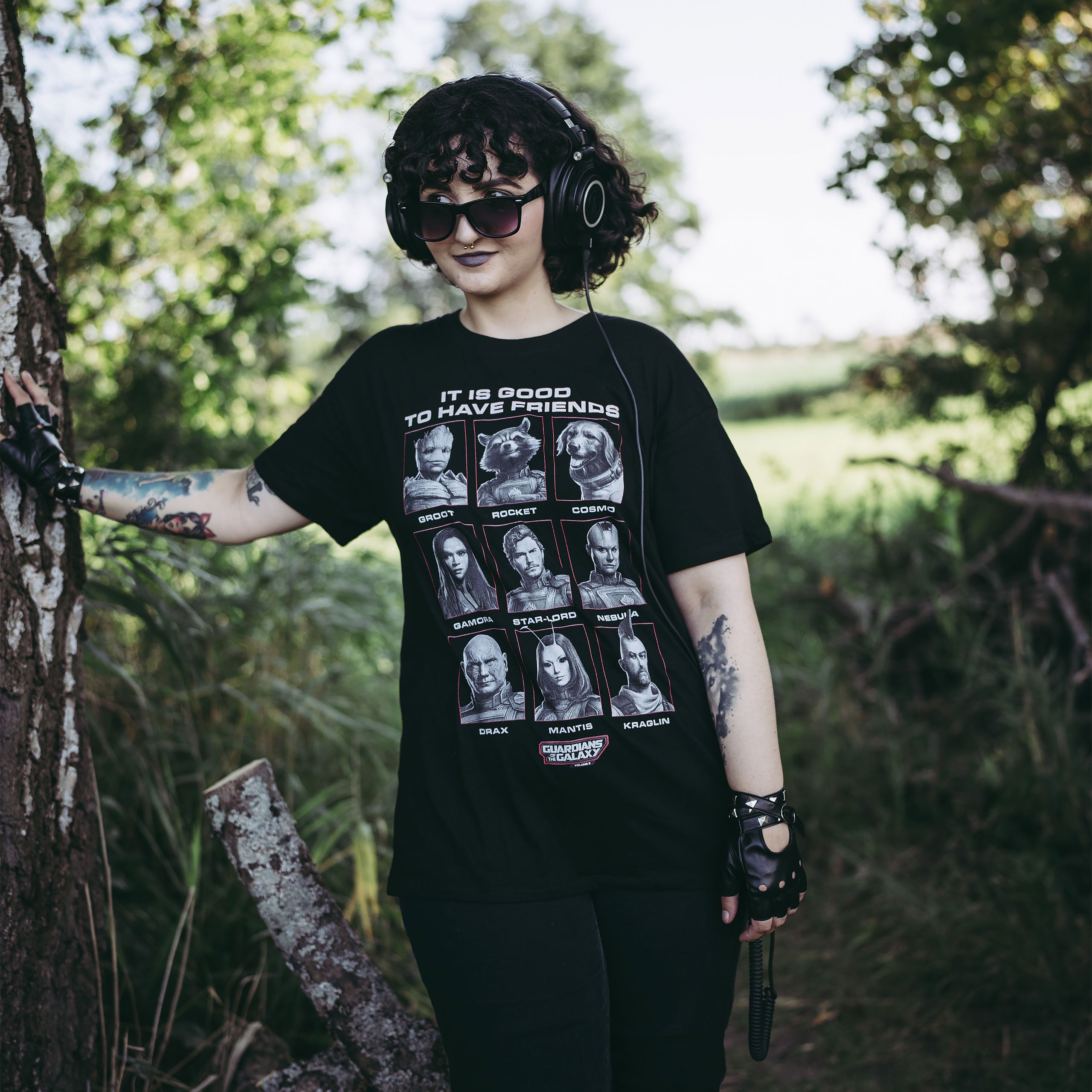 Image produit Guardians of the Galaxy - T-shirt Good Friends noir