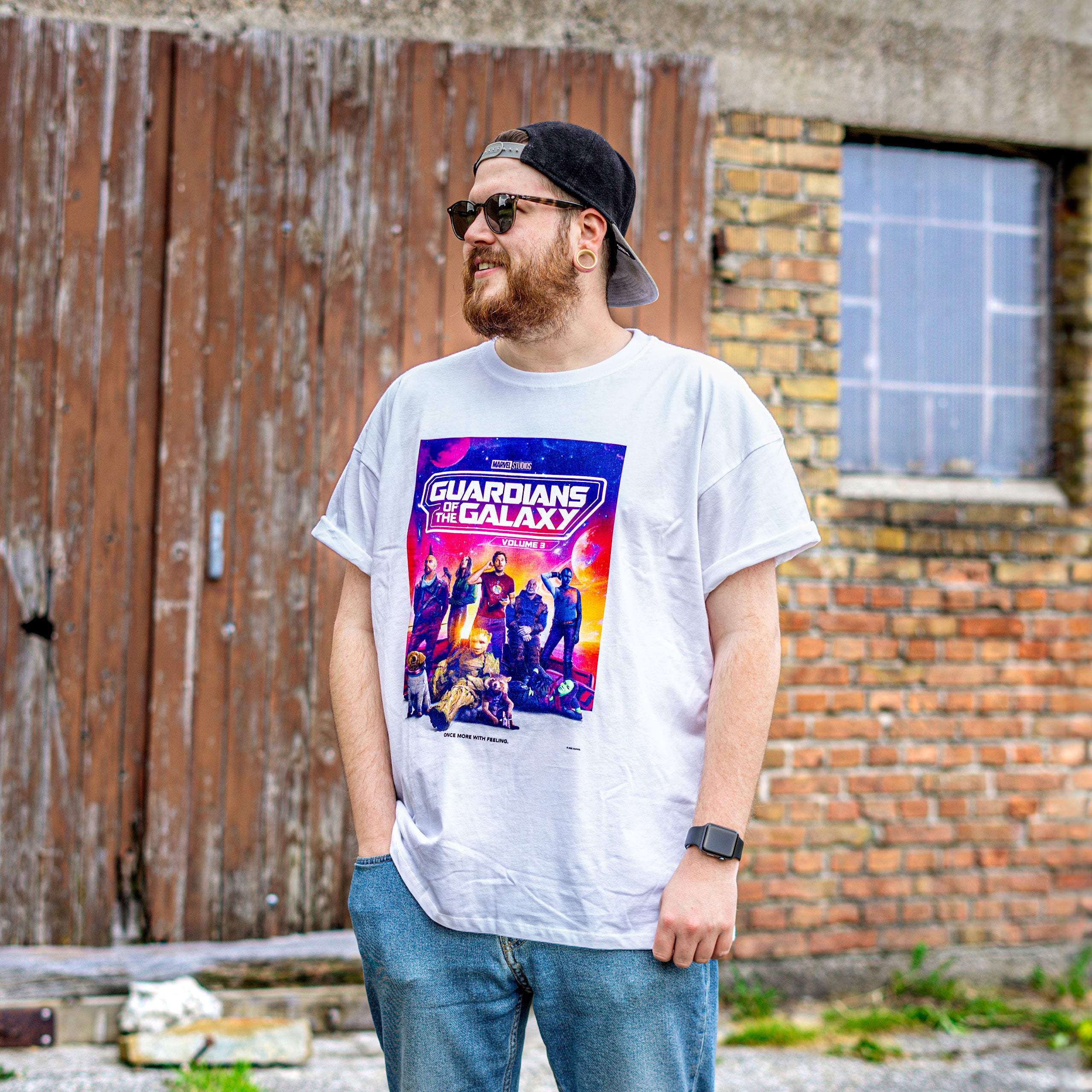 Image produit Guardiens de la Galaxie - T-shirt d'équipage blanc