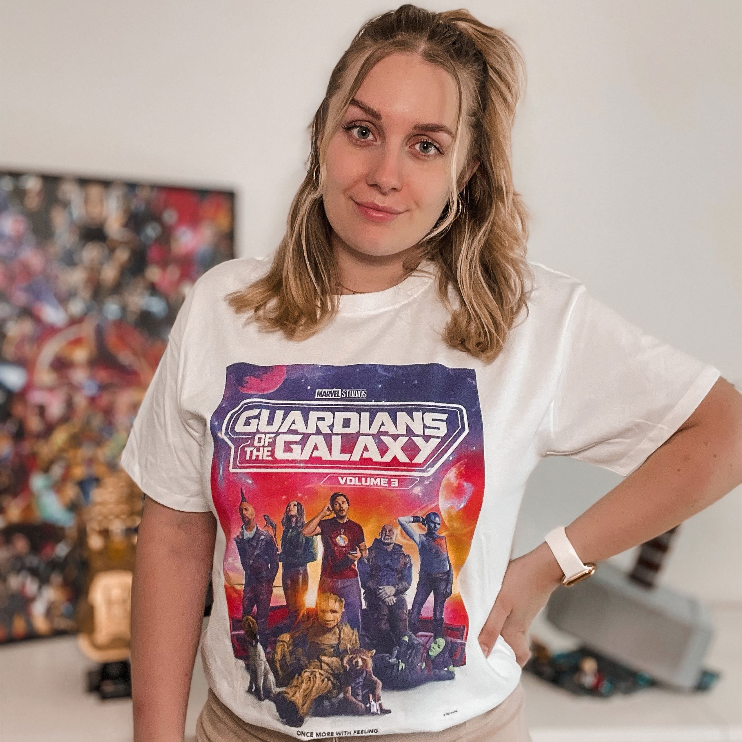 Image produit Guardiens de la Galaxie - T-shirt d'équipage blanc