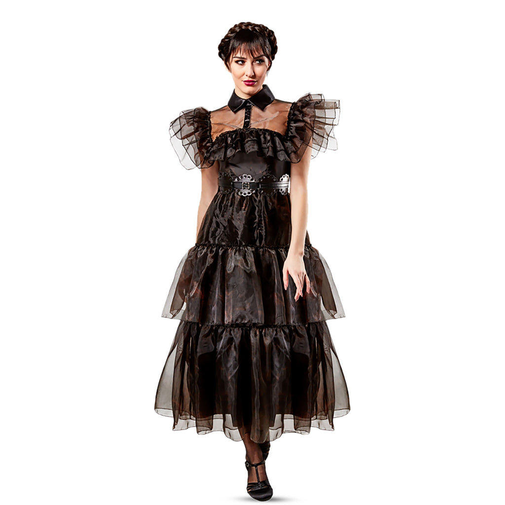 Image produit Mercredi - Robe de costume Rave'N Dance pour femmes noire