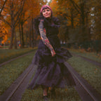 Image produit Mercredi - Robe de costume Rave'N Dance pour femmes noire