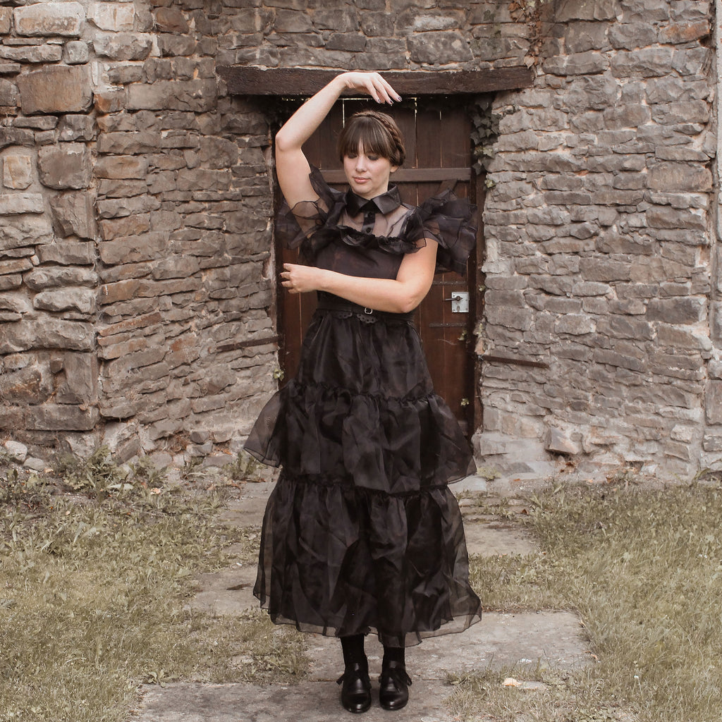 Image produit Mercredi - Robe de costume Rave'N Dance pour femmes noire
