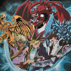 Image produit Yu-Gi-Oh! - T-shirt noir Group Shot Blue Vortex