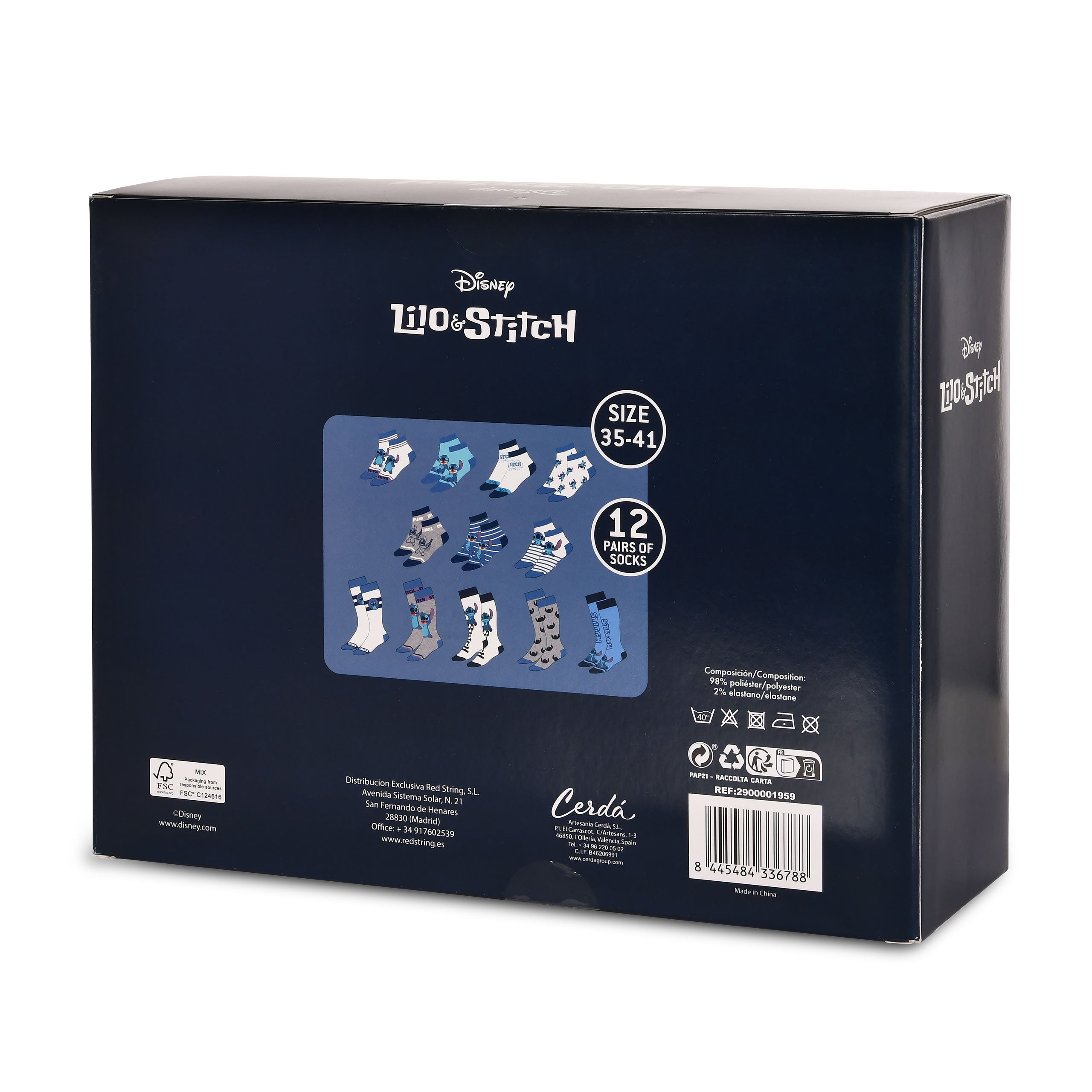 Image produit Lilo & Stitch - Calendrier de l'avent Stitch Chaussettes