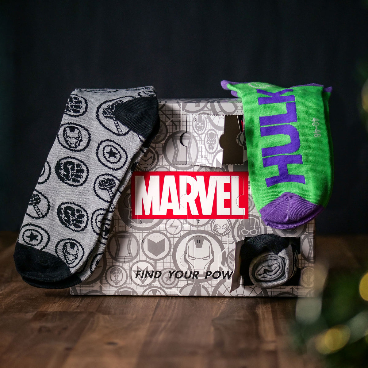 Image produit Marvel - Calendrier de l'Avent Chaussettes Héros