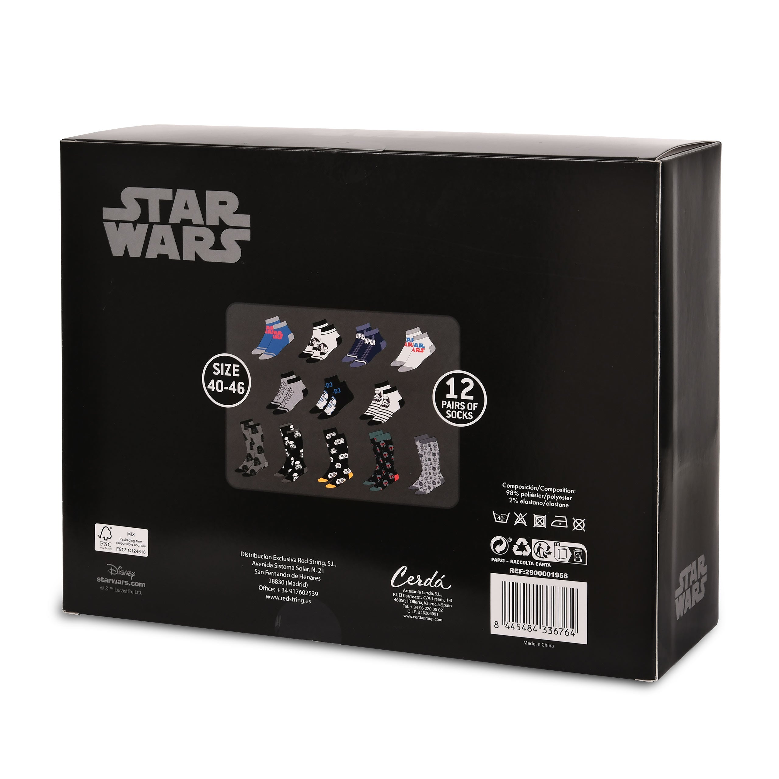 Image produit Star Wars - Calendrier de l'Avent chaussettes Darth Vader