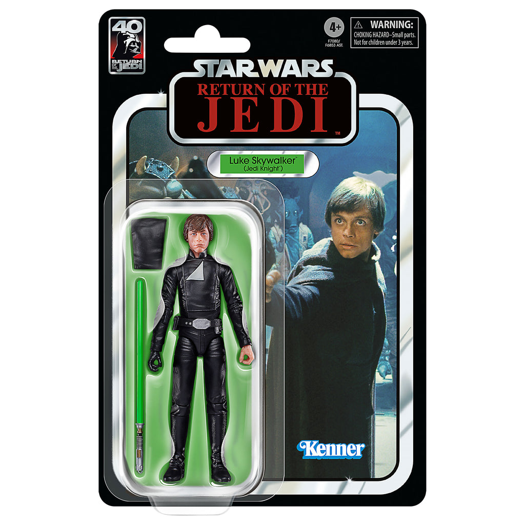 Image produit Luke Skywalker (Jedi Knight) Figurine d'action de la série noire - Star Wars