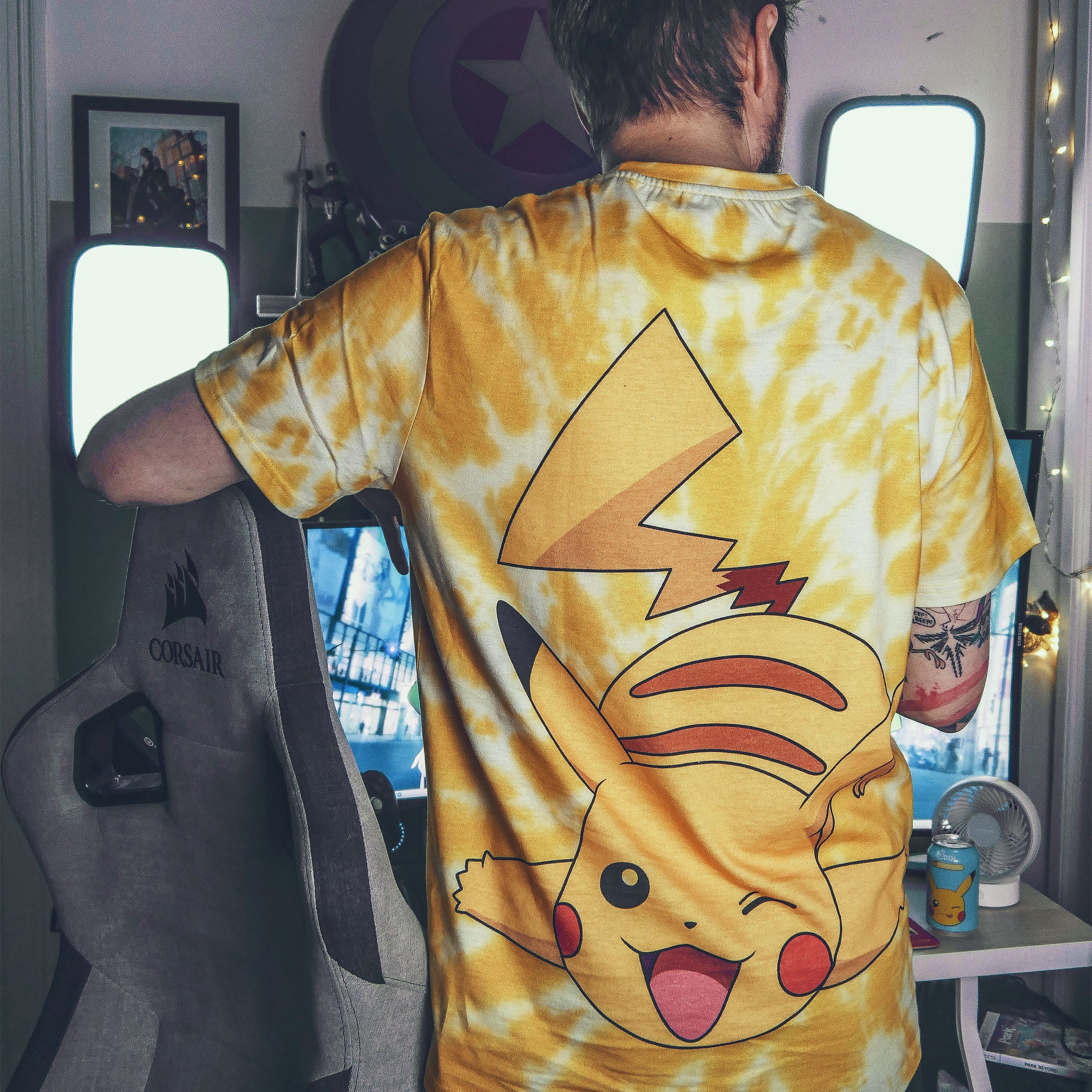 Image produit Pokemon - T-shirt Ash et Pikachu jaune