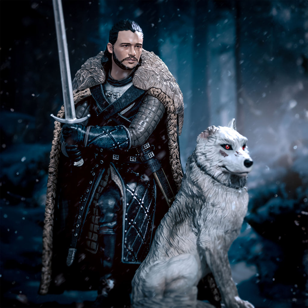 Image produit Game of Thrones - Statue de Jon Snow avec Ghost