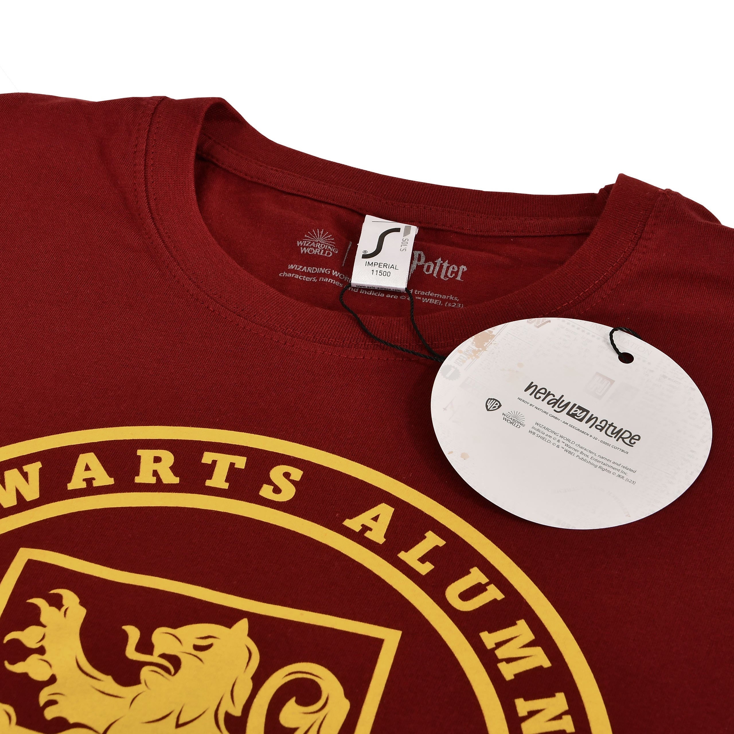 Image produit T-shirt rouge Gryffindor Hogwarts Alumni - Harry Potter