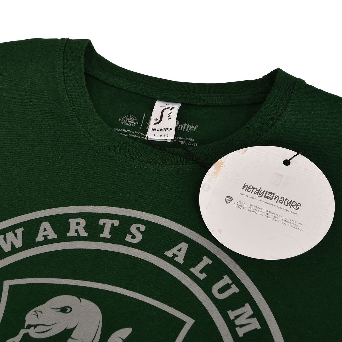 Image produit T-shirt vert Slytherin Hogwarts Alumni - Harry Potter