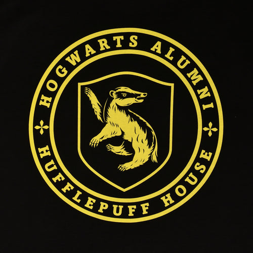 Image produit T-shirt noir Hufflepuff Hogwarts Alumni - Harry Potter