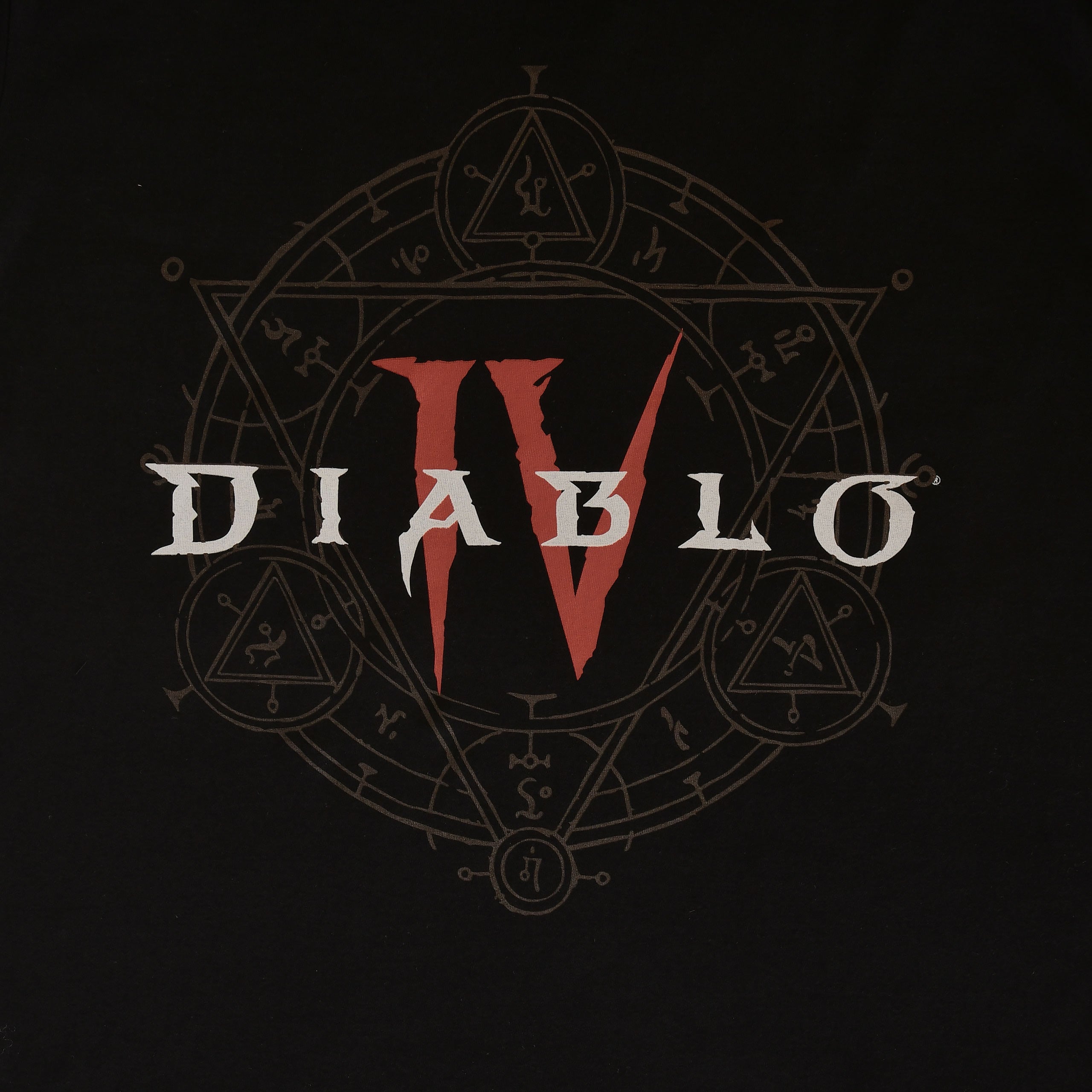 Image produit Diablo IV - T-Shirt Logo Hexagramme Noir