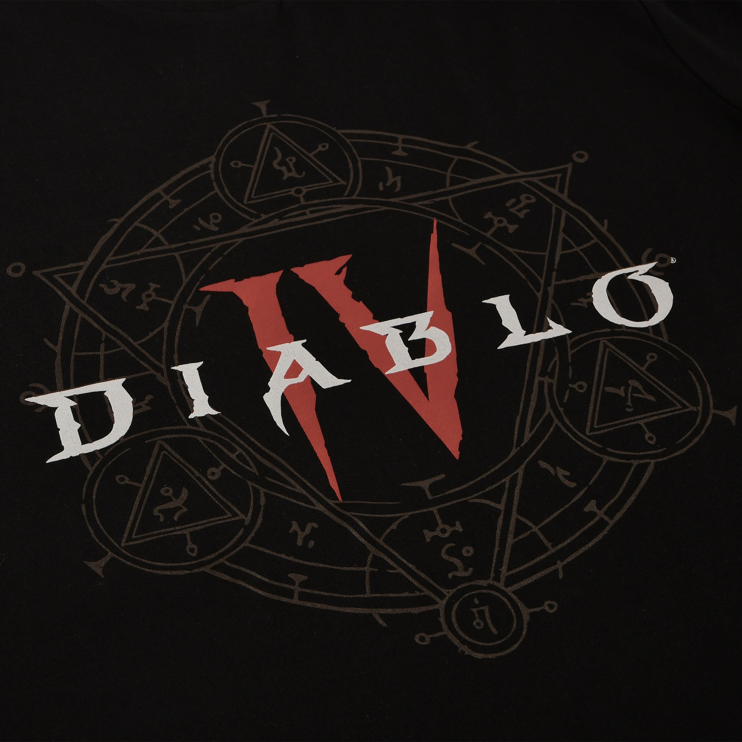 Image produit Diablo IV - T-Shirt Logo Hexagramme Noir