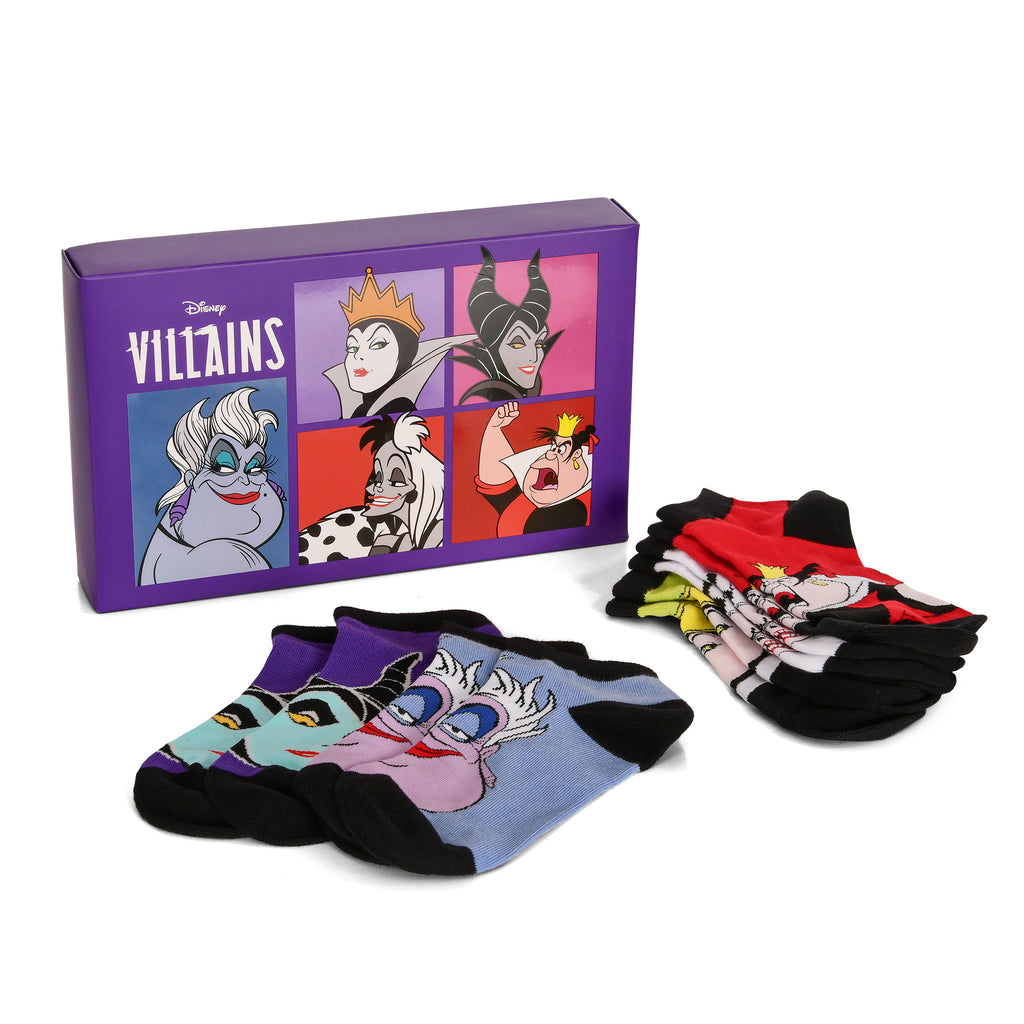 Image produit Disney - Villains Bad Girls Chaussettes de Sneaker Ensemble de 5