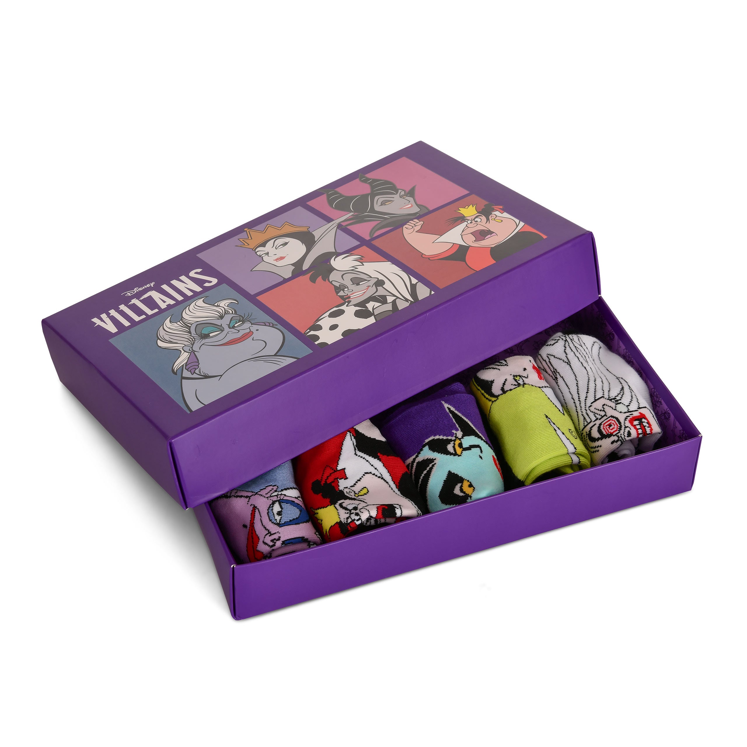 Image produit Disney - Villains Bad Girls Chaussettes de Sneaker Ensemble de 5