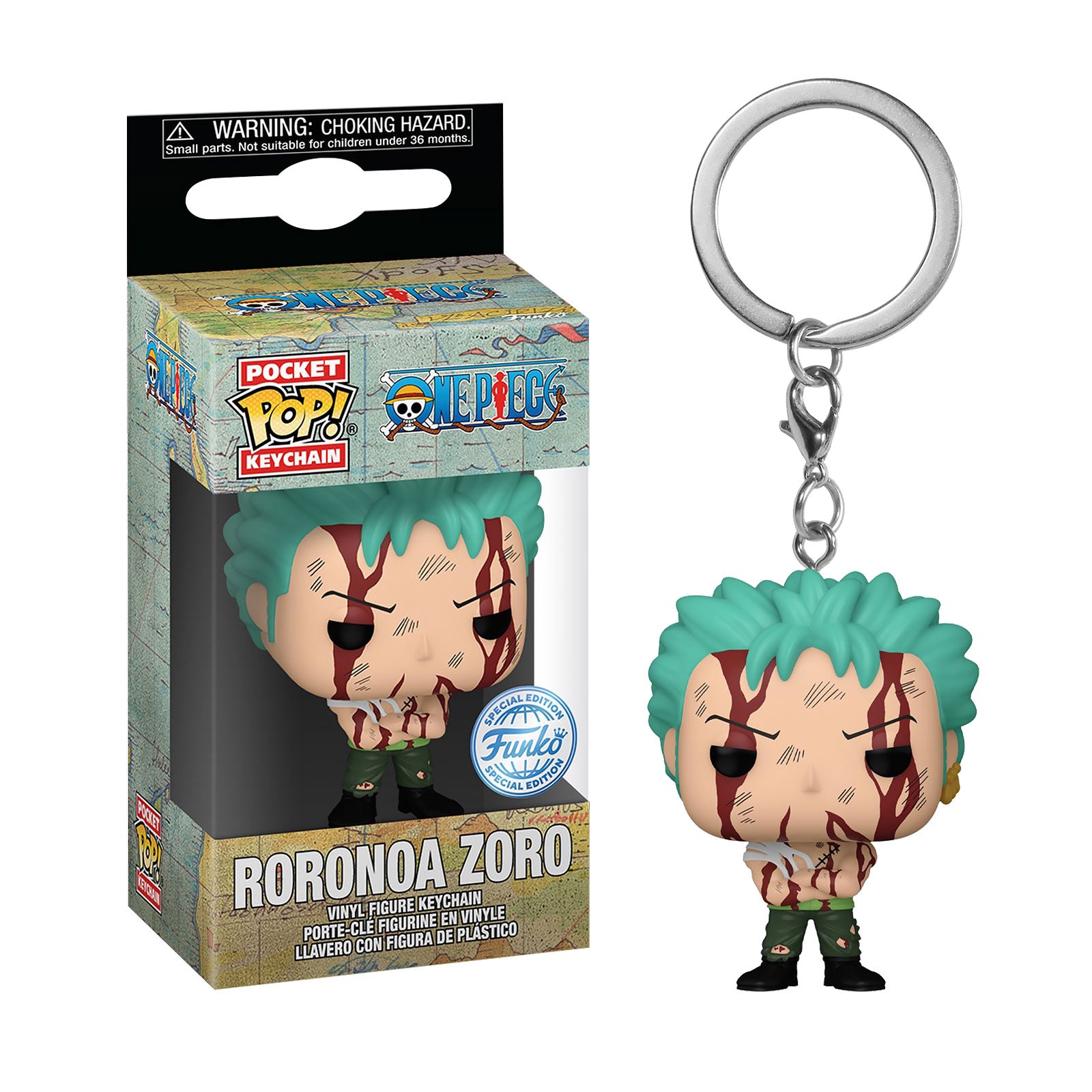 Image produit One Piece - Zoro Nothing Happened Porte-clés Funko Pop