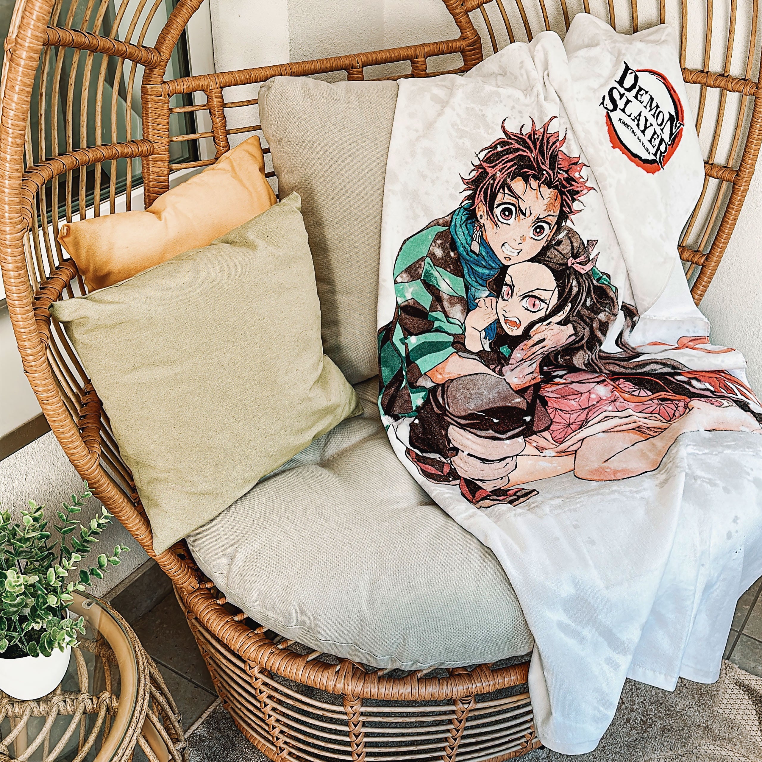 Image produit Demon Slayer - Serviette de plage Nezuko et Tanjiro Kamado