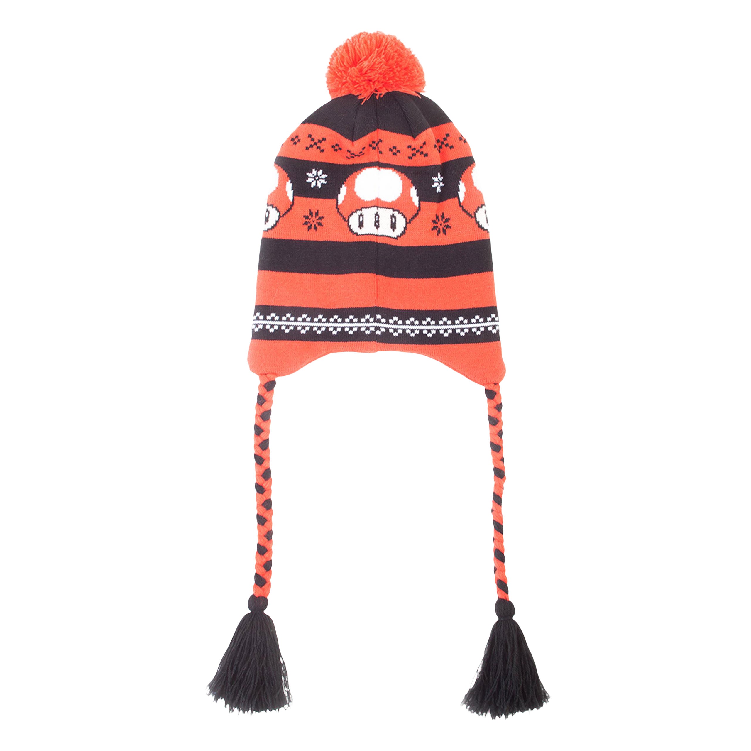 Image produit Super Mario - Chapeau Super Champignon avec Pompons