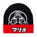 Image produit Super Mario - Bonnet japonais noir-rouge