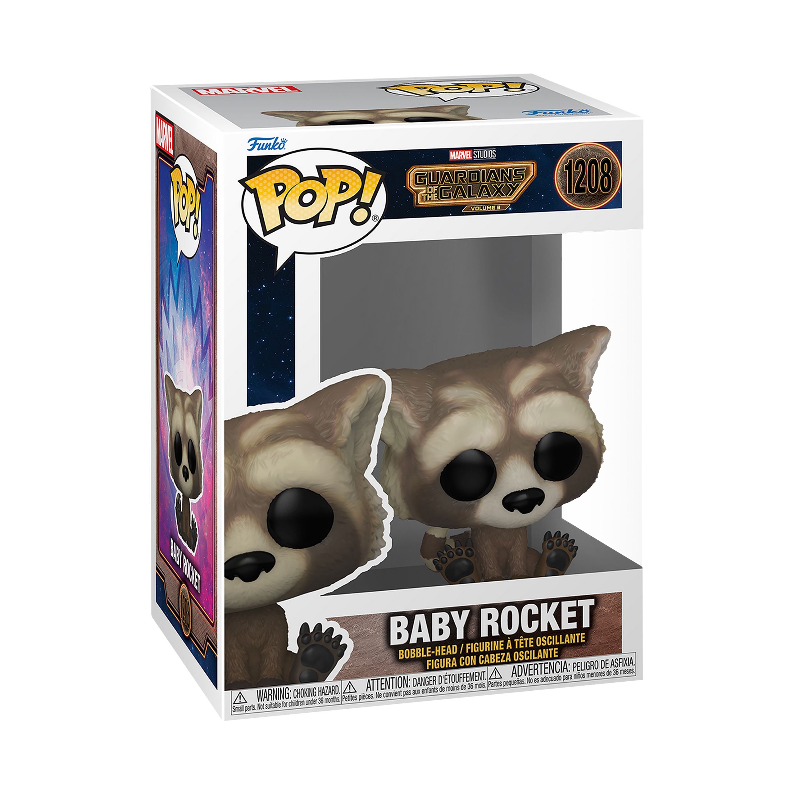 Image produit Les Gardiens de la Galaxie - Bébé Rocket Funko Pop Figurine à Tête Branlante