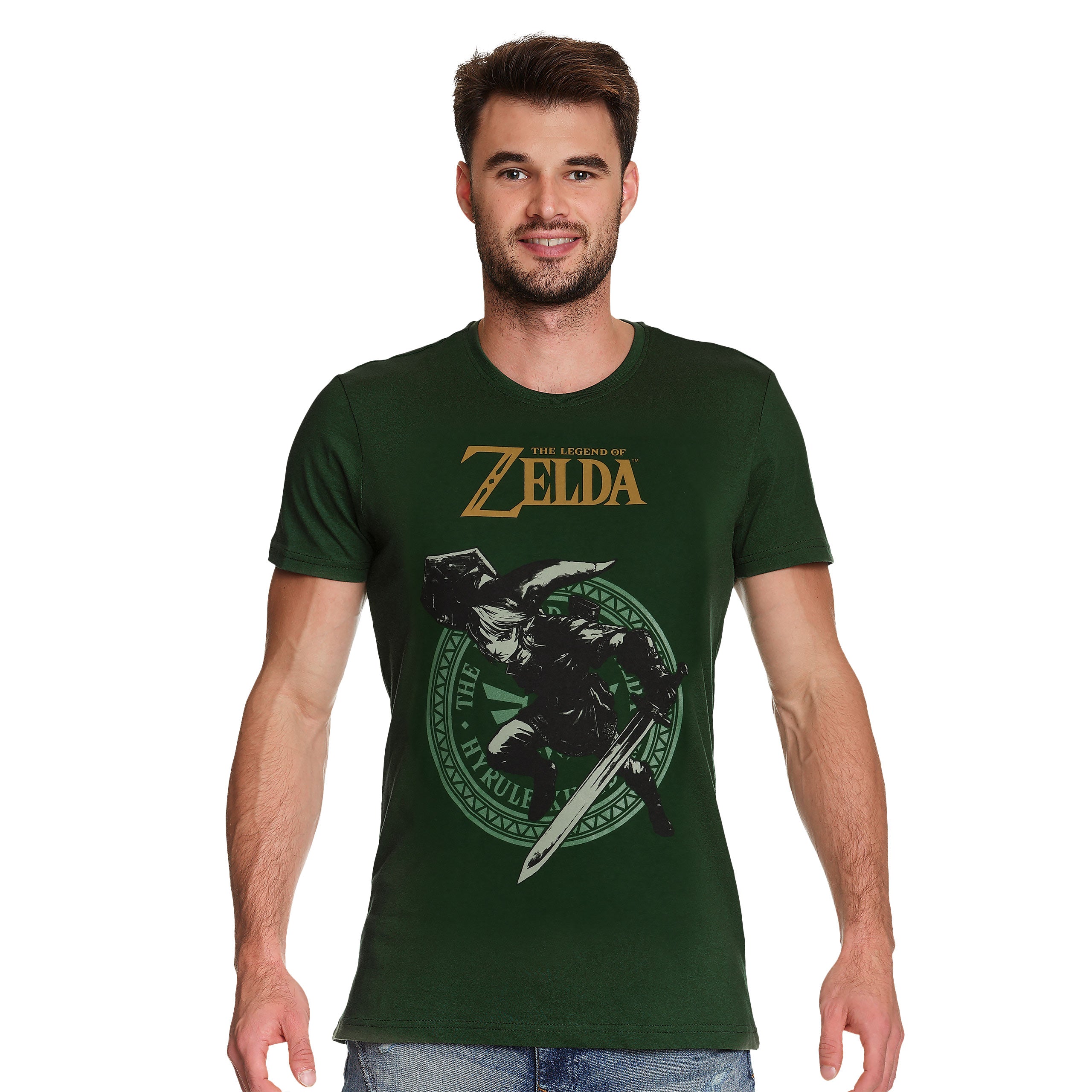 Image produit Zelda - T-shirt Link Pose vert