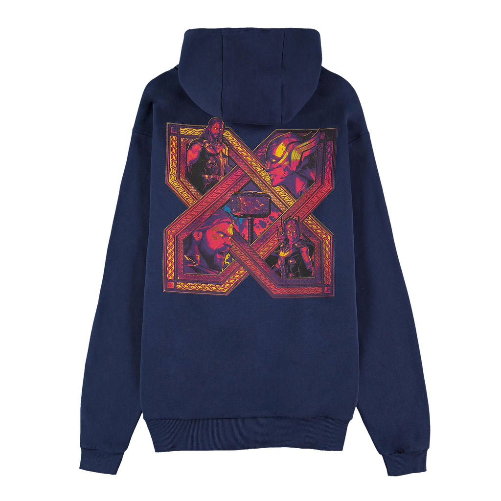 Image produit Thor : Love and Thunder - Sweat à capuche logo bleu