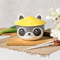 Image produit Bol Kawaii Raton Laveur avec Couvercle pour Fans d'Anime