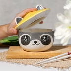 Image produit Bol Kawaii Raton Laveur avec Couvercle pour Fans d'Anime