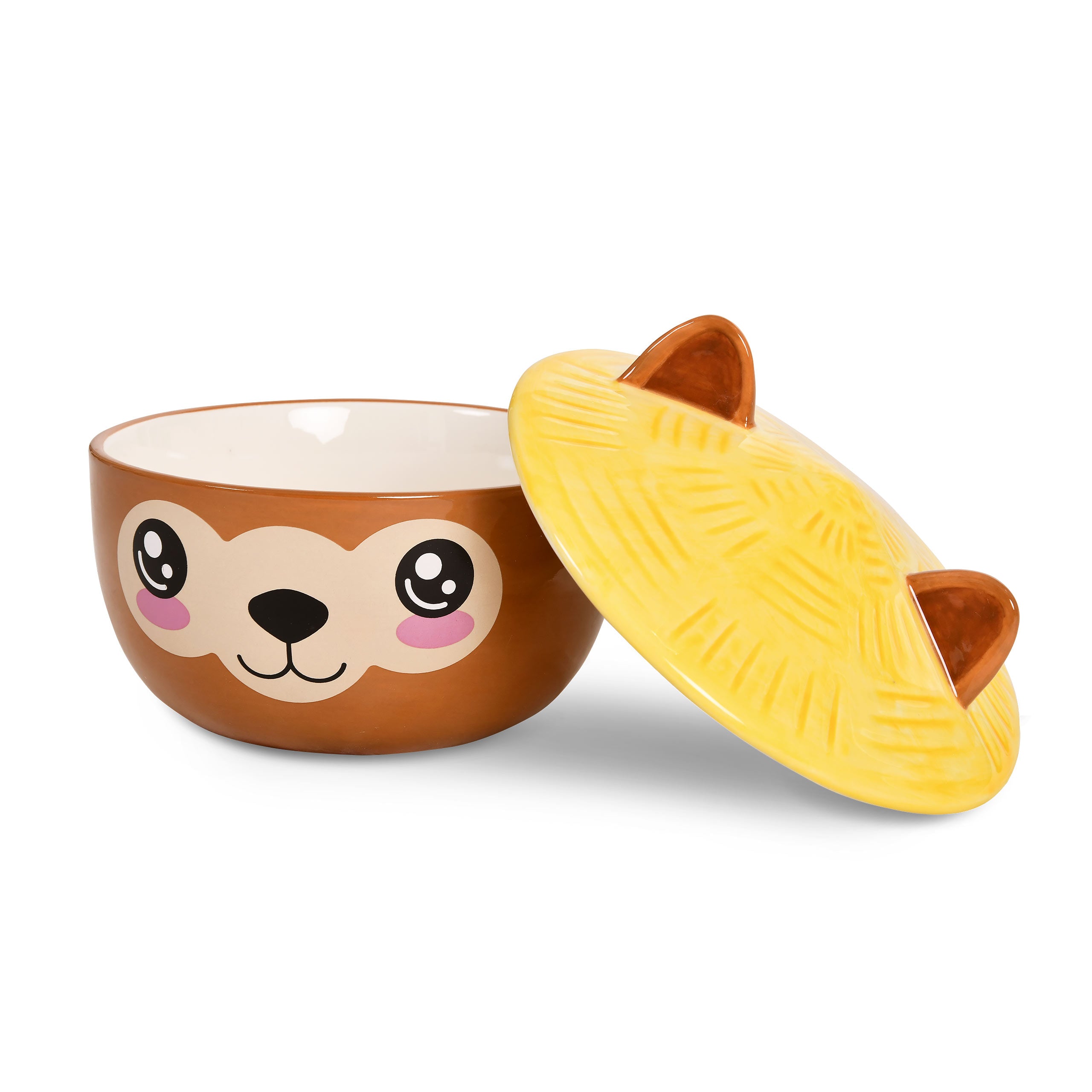 Image produit Bol Kawaii Alpaga avec couvercle pour les fans d'anime