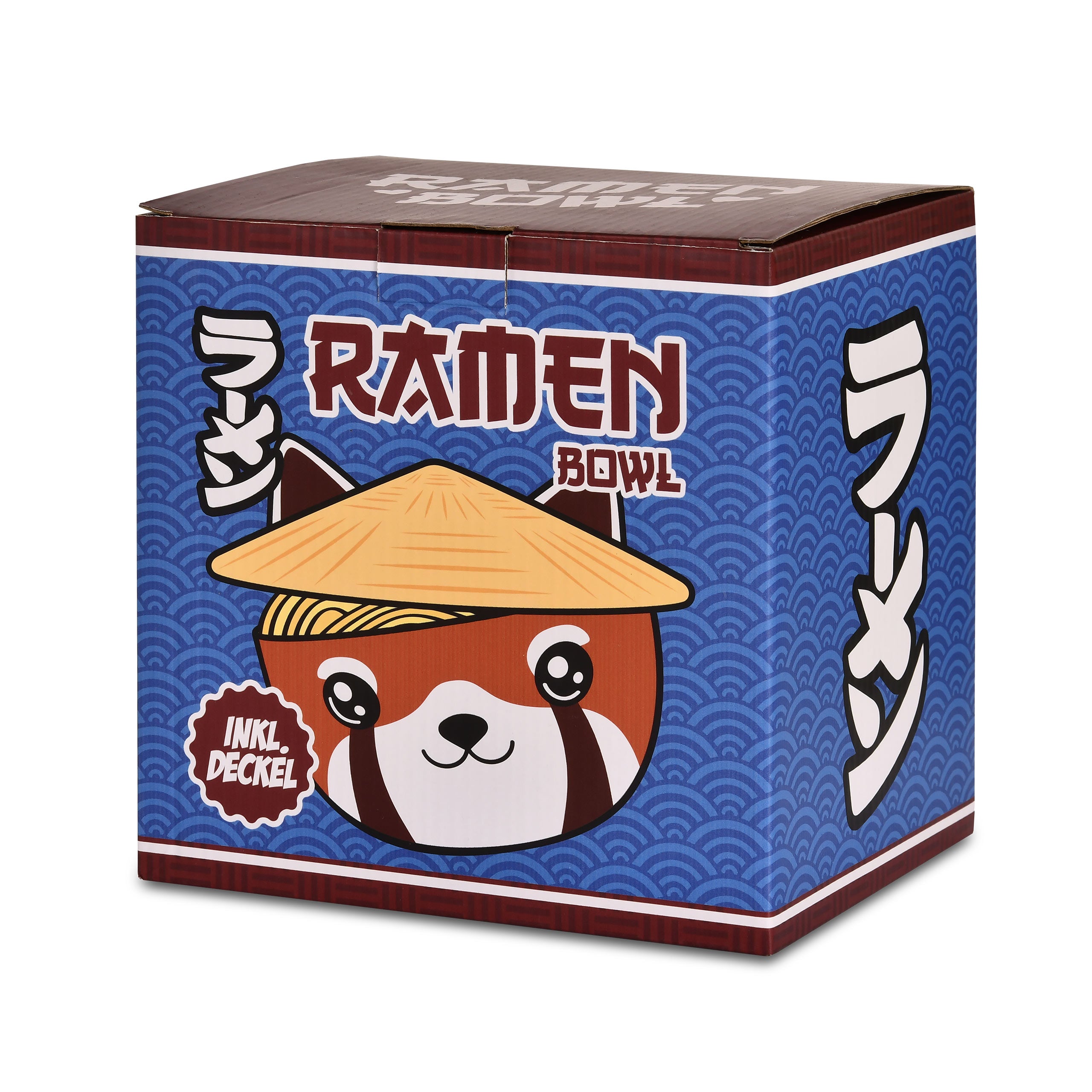 Image produit Bol Kawaii Panda Rouge avec Couvercle pour les Fans d'Anime