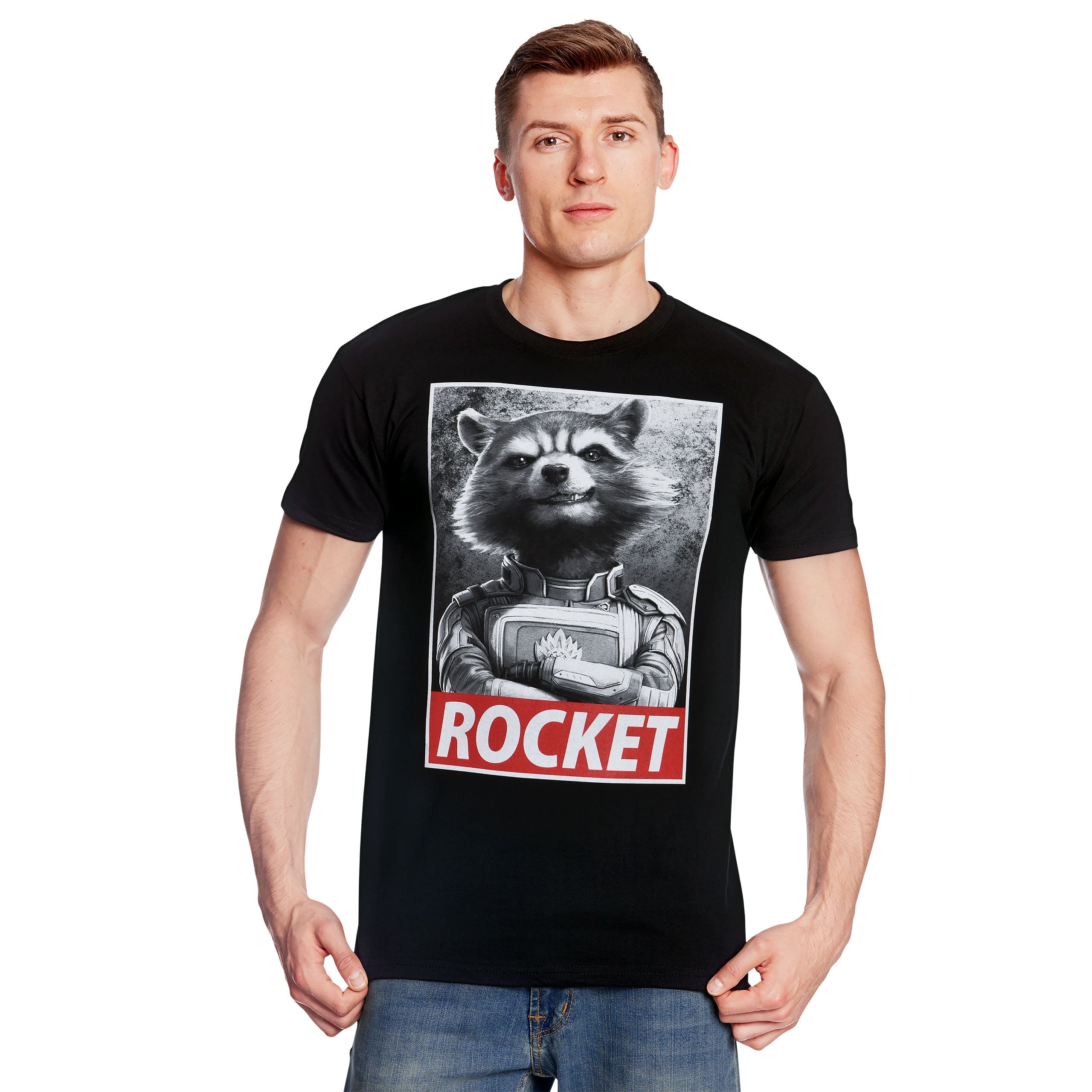 Image produit T-shirt Rocket Raccoon noir - Marvel