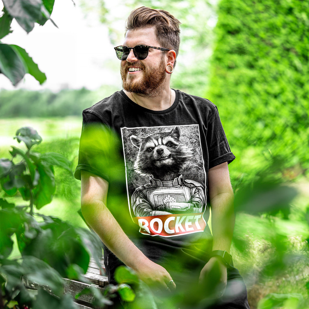 Image produit T-shirt Rocket Raccoon noir - Marvel