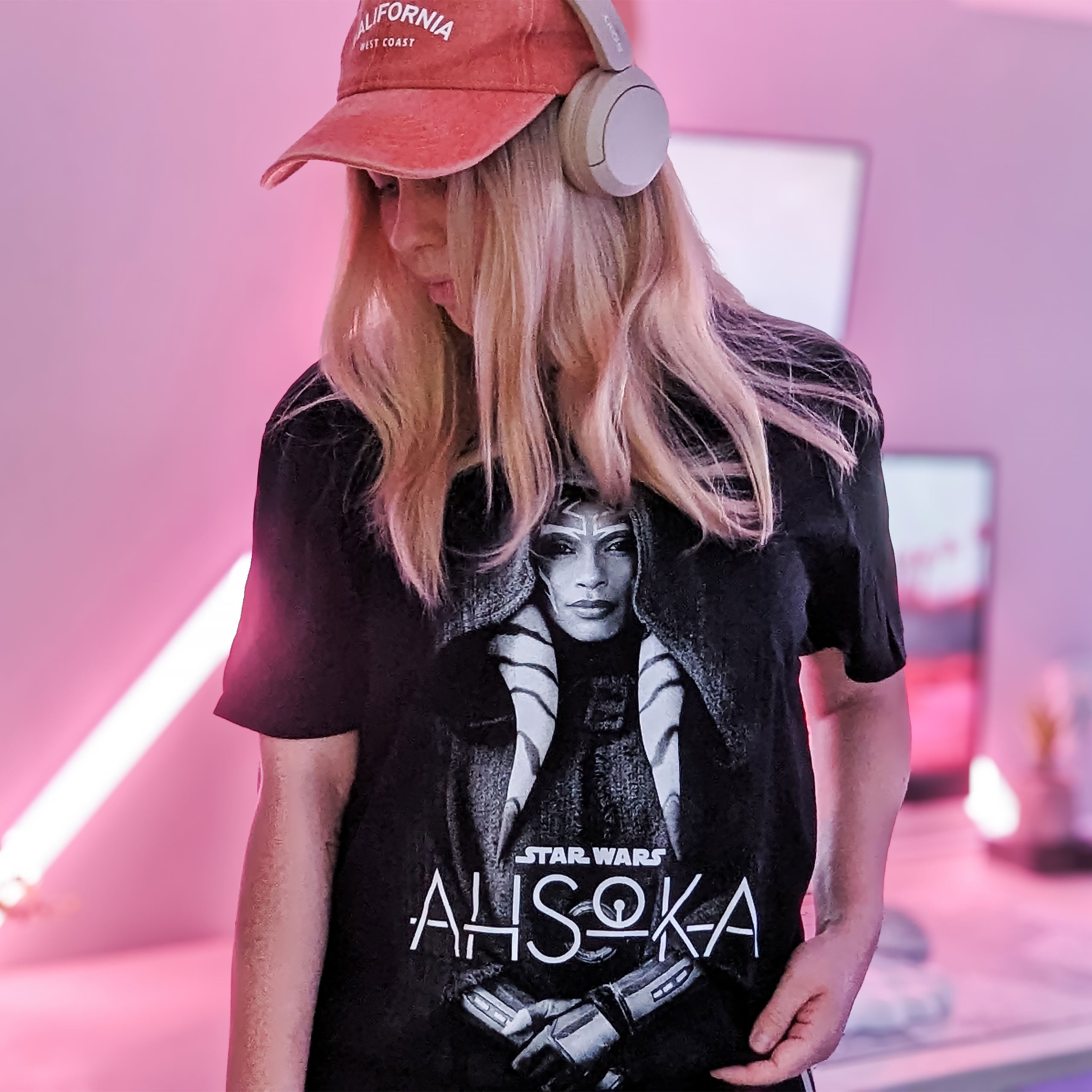 Image produit T-shirt Ahsoka Tano Togruta noir - Star Wars