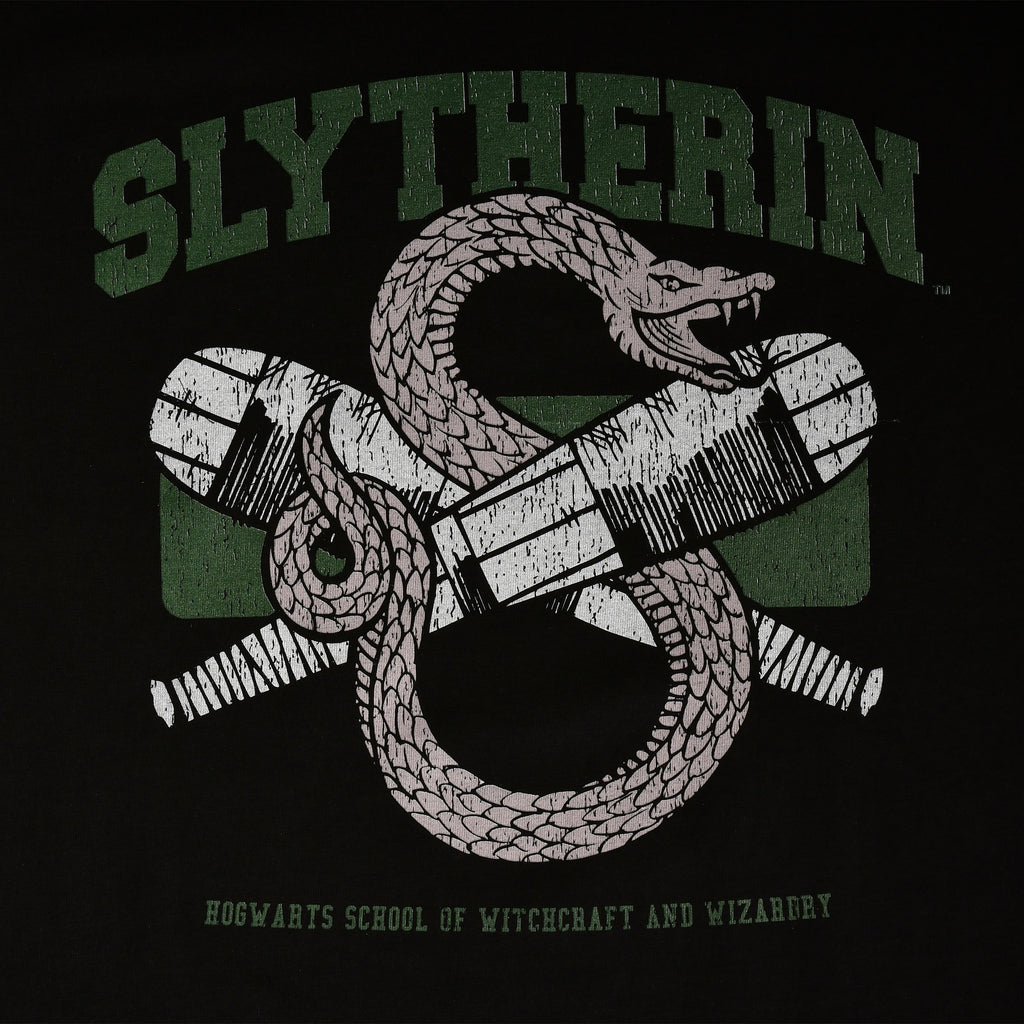 Product image Slytherin Quidditch College T-Shirt Black - Harry Potter