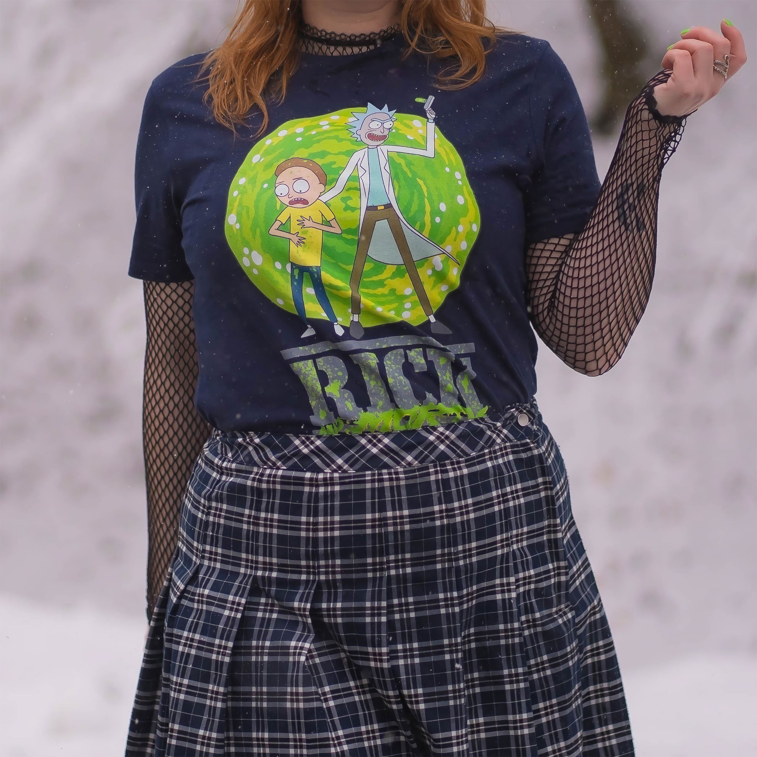 Image produit Rick et Morty - T-shirt Portal bleu