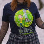 Image produit Rick et Morty - T-shirt Portal bleu