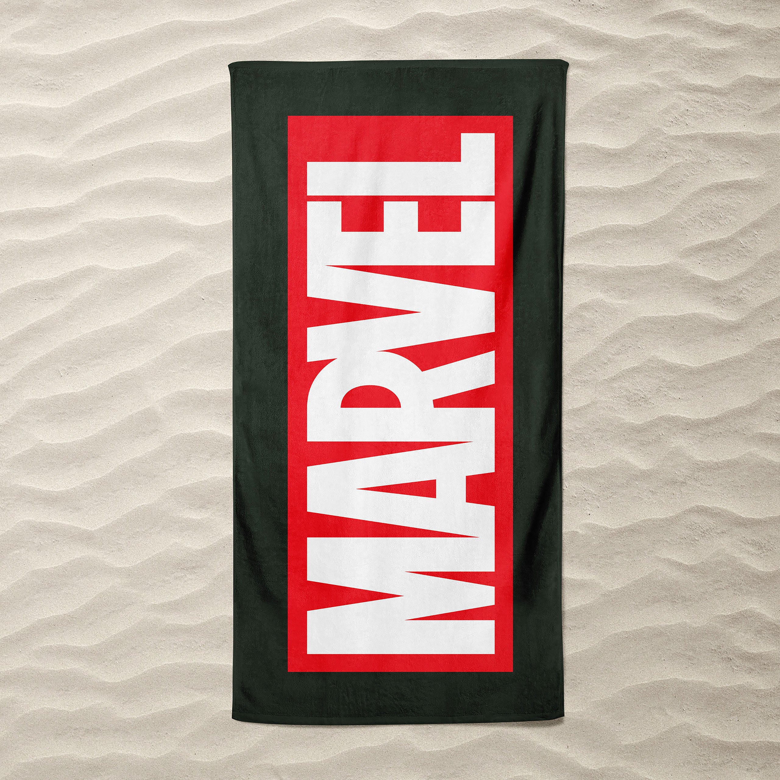 Image produit Marvel - Serviette de bain Logo noir