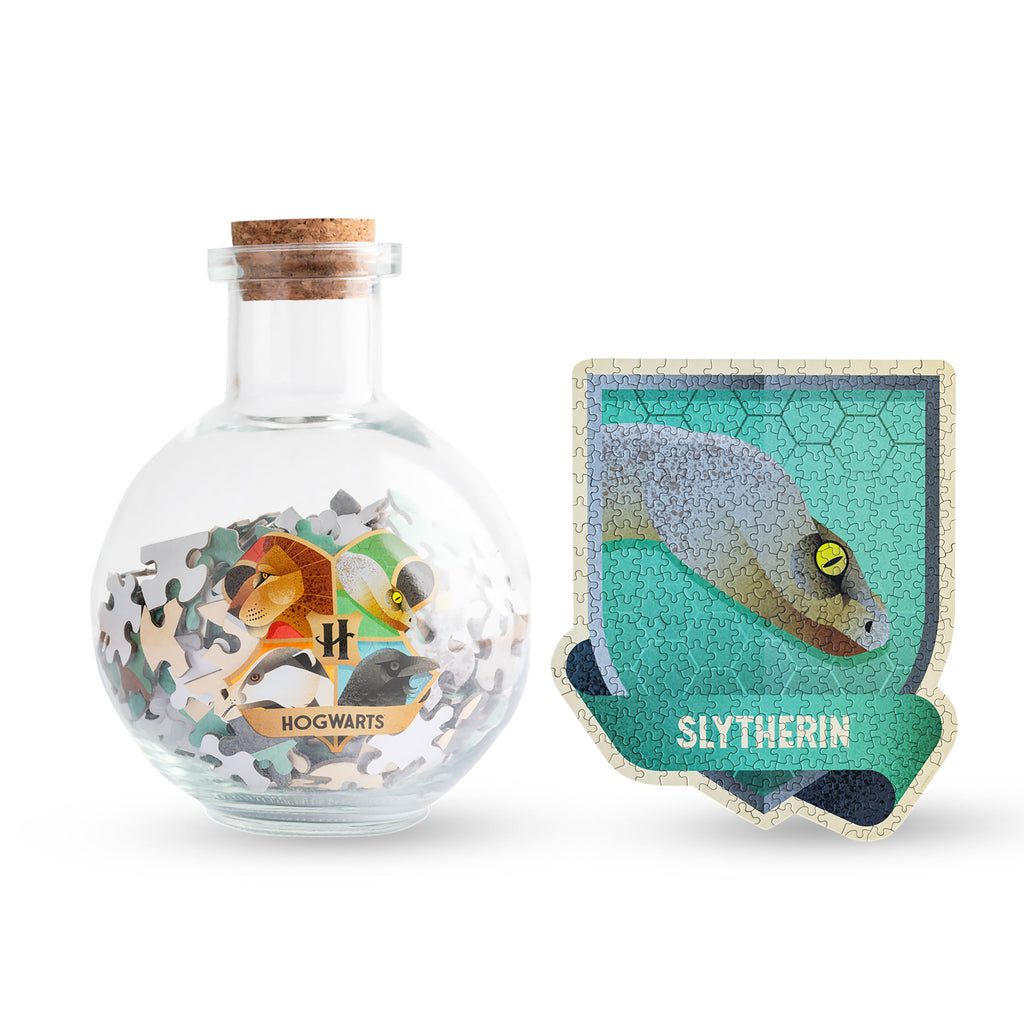 Image produit Puzzle Blason Serpentard dans une bouteille de potion - Harry Potter