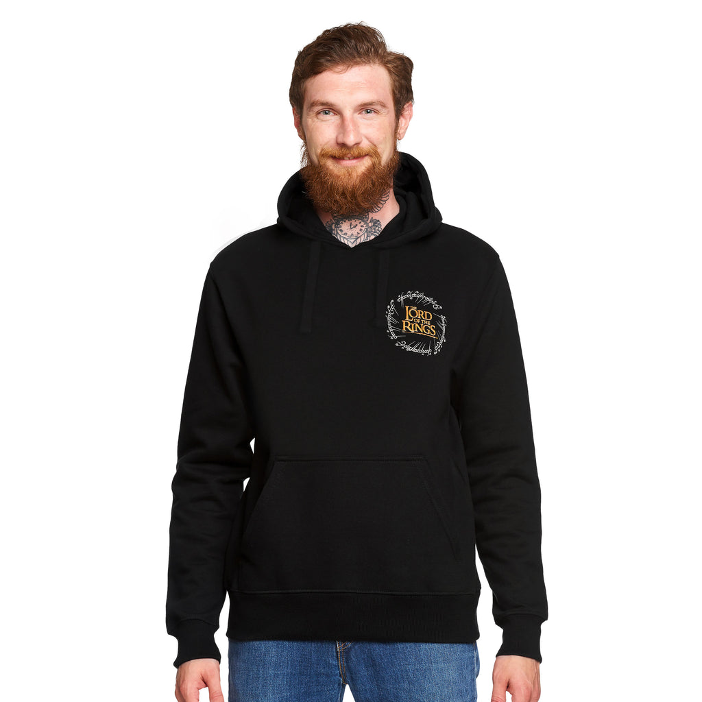 Image produit Seigneur des Anneaux - Sweat à capuche noir avec carte de la Terre du Milieu