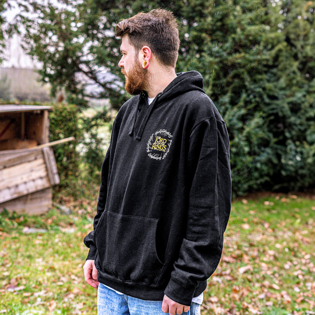 Image produit Seigneur des Anneaux - Sweat à capuche noir avec carte de la Terre du Milieu